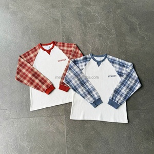 Clothing Manufacturers Custom <b>Waffle</b> Knit Long Sleeve <b>Shirt</b> Casual Oversized Loose Dtg Printing <b>Waffle</b> Knit Long Sleeve - Product Image 1