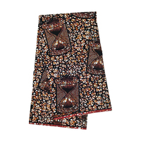 Tela africana con estampado de cera, 100% algodón, tejido para vestidos
