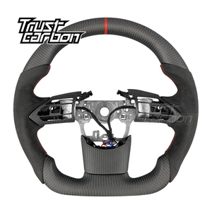 พวงมาลัยสปอร์ตคาร์บอนไฟเบอร์พร้อมที่จับไมโครไฟเบอร์ RAV4 <span class=keywords><strong>2020</strong></span>-2026สำหรับ Toyota GR <span class=keywords><strong>Yaris</strong></span> - Product Image 1