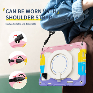 Pour <span class=keywords><strong>Xiaomi</strong></span> <span class=keywords><strong>Pad</strong></span> 7 Pro 2024 11.2 pouces couverture transparente pc couverture arrière coque intégrée bandoulière - Product Image 2