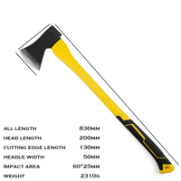 Hache de fendage industrielle robuste en acier inoxydable, outil tactique de survie pour le camping et la chasse en extérieur, usage domestique