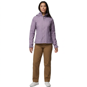 Unisex Light Gray Windproof Casual Pullover Solid Color Polyester Winter Wear Windbreaker Jacket Lightweight Custom LOGO Design - Product Image 5