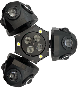 GMT maite <span class=keywords><strong>LED</strong></span> RGBW 4 trong <span class=keywords><strong>1</strong></span> Disco Đảng di chuyển hiệu ứng đầu ánh sáng cho DJ Disco câu lạc bộ đêm Đảng <span class=keywords><strong>3</strong></span>-head ánh sáng sân khấu DMX kiểm soát - Product Image 3