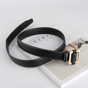 Cinturón de Cuero Genuino con Hebilla en D para Mujer, Estilo Casual, Piel de Vaca con Hebilla de Cobre, Duradero, Moldeado en una Sola Pieza, Marca Tiyo, 2.8cm de Ancho - Product Image 2