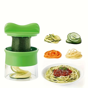 Spiral Vegetable <b>Cutter</b> Adjustable Vegetable Grater Portable <b>Cucumber</b> Potato Spiral Shredder Vegetable Slicer Kitchen Gadget - Product Image 1