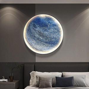Arte Murale LED Moderna Dipinto <span class=keywords><strong>Luna</strong></span> Decorazione Casa Lussuosa Terra Decorazioni Camera da Letto per Casa Dipinto LED 3D - Product Image 5