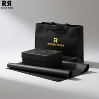 Sacs en papier d'achat personnalisés avec votre propre logo, poignées en ruban écologiques de luxe, emballage cadeau pour bijoux et bougies de mariage