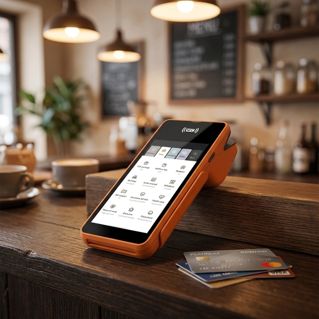 Handheld Pos with NFC Printer Touch Screen Point of Sale Android os