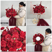 Nouvelle Arrivée Boule de Fleurs Artificielles en Forme de Roses de Cerisier pour Demande en Mariage, Cérémonie de Fiançailles, Moulage par Injection