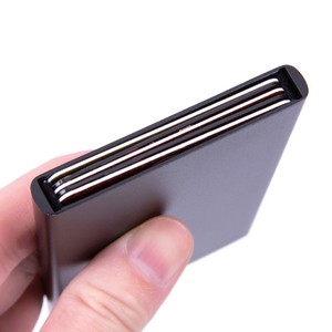 New Trend <strong>Personalised</strong> Minimalist <strong>Wallet</strong> Aluminum Metal Credit Card Holder <strong>Mens</strong> Slim Rfid Block Pop up <strong>Wallet</strong> for Gifts - Product Image 3