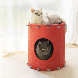 Cuccia per Gatti a Forma di Carota Personalizzata, <span class=keywords><strong>Tunnel</strong></span> Pieghevole in Feltro per Gatti da Interno, Produzione all'Ingrosso - Product Image 1