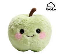 Op maat gemaakte Apple knuffel van zacht pluche met PP katoenen vulling, gepersonaliseerd voor verjaardagscadeaus voor kinderen en thuisdecoratie