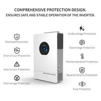 Convertisseur hybride intelligent Shuoyi 48V 6,2 kW 6500W MPPT, batterie Li-Ion, stockage d'énergie domestique, garantie 1 an