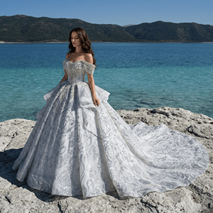 Gt26011 Nuevo Vestido de Novia Romántico con Falda Grande, Elegante y Sencillo, a la Moda, Jancember - Product Image 1