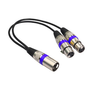 Nouveau câble d'extension répartiteur en Y XLR femelle 3 broches vers double prise mâle pour amplificateur, haut-parleur, casque, mixeur, résolution 1080p - Product Image 5