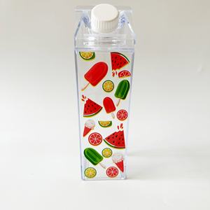 17 OZ/ 26 OZ/ 32 OZ botol air karton susu persegi botol susu plastik botol karton susu kopi - Product Image 2