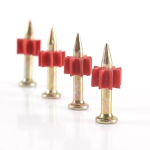 Chiodo per Sparachiodi in Alluminio con Gambo Liscio per Applicazioni su Acciaio e Calcestruzzo, con Rondella Rossa, Fornitura Diretta dalla Fabbrica - Product Image 4