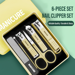 Ensemble de coupe-ongles en acier inoxydable 4 pièces, outils de manucure et de pédicure avec boîte cadeau, kit de toilettage portable - Product Image 5