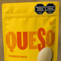 Sachet personnalisé imprimé pour pâtes surgelées, pochette verticale refermable avec fermeture éclair, film laminé mat de qualité alimentaire avec impression HD