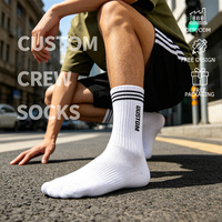 Chaussettes de sport personnalisées pour hommes, en coton peigné, tricotées, jacquard XY, chaussettes de course de marque de créateur
