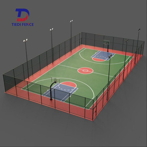 Prix Badminton/basket-ball/volley-ball/baseball champ extérieur/terrain de football/tennis/futsal cour frontière treillis métallique clôture à maillons de chaîne - Product Image 2