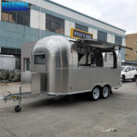 Gas carrito de comida/Autobús camión de comida rápido/patatas van laminado helado remolque CE