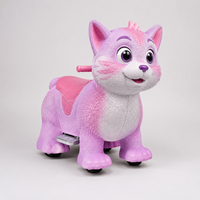 Vélo à pédales pour enfants Joy2fun en forme d'animal simulé, avec une longue autonomie de batterie et adapté à une utilisation en extérieur.