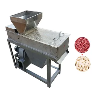 Mesin pengupas kulit kacang tanah tipe kering otomatis mesin pengupas kulit kacang merah