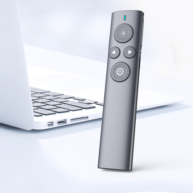 N95s Pro Wireless Presenter with Laser Pointer Rechargeable Green Laser Pointer PPT Clicker with USB Flash Disk 32G