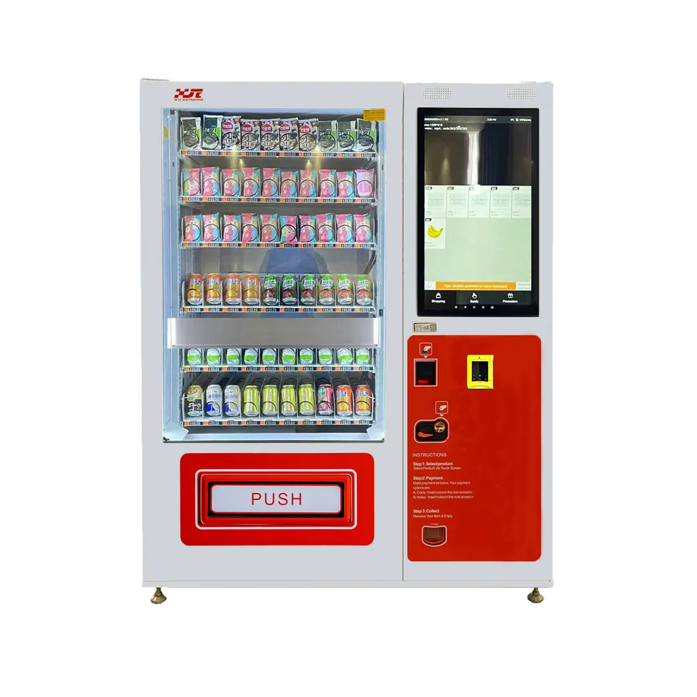 XY Snack e Bebida Vending Machine com 32 polegadas Touch Screen(XY-DLY-10C-32)