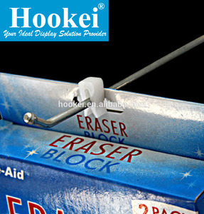 Commercial Grade Supermarket <b>Shelving</b> Hooks Metal <b>Slat</b> Board Hangers Chrome Finish Display Pegs - Product Image 1