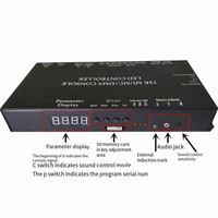 T8K Music + Console DMX Contrôleur LED SPI adressable programmable WS2811 WS2812B WS2811 SK6812 Bande LED RGBW