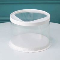 Boîtes d'emballage personnalisées pour gâteaux ronds en forme de cœur, blanches, avec couvercles en plastique transparent, 4 à 12 pouces ou tailles personnalisées pour les fêtes de Noël