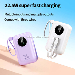 Banco de Energía Portátil Mini de 10000 mAh con Carga Rápida de 22.5 W, Pantalla LED Digital, Cable USB Tipo C, PD de 20 W para Viajes - Product Image 2