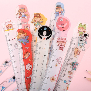 Regla de plástico acrílico de 150mm de <span class=keywords><strong>color</strong></span> personalizado, ficha promocional para niños escolares para estudiantes - Product Image 3