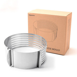 Stainless Steel Round Mousse <strong>Ring</strong> Cake <strong>Cutter</strong> and Mold Food Grade Eco-Friendly Baking Mold for Layer Cakes - Product Image 1