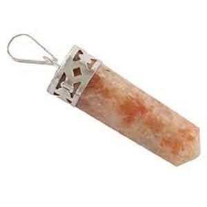 Colgante de cristal de alta calidad, punto de piedra solar, punto de piedra preciosa curativa, lápiz de cristal, punto Hexagonal, collar de joyería, mayorista - Product Image 2