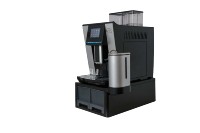 Machine à café entièrement automatique à usage commercial, 4 langues, 6 boissons : Latte, Cappuccino, Espresso, Eau chaude