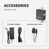 BLASF10 aktuator Servo Linear Mini presisi tinggi dengan Sensor kekuatan (33.7lbs,10mm),Drive dan kontrol terintegrasi, DC 12V,RS485