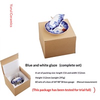 Ensemble de filtres à thé en porcelaine bleue et blanche de type parapluie, filtre à café avec infuseur à matcha, nouveau style chinois, cadeau