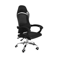 Chaise de bureau pivotante inclinable à dossier haut en maille pour six personnes avec design ergonomique