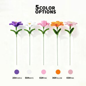 Kit de flores de lirio multicolor con limpiapipas, tallo individual, todo el material incluido, tallos de chenilla a granel para decoración del hogar o regalo - Product Image 2