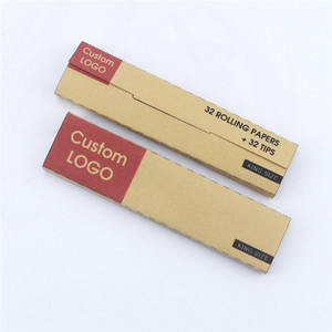 Premium <b>Smoking</b> Accessories Ultra Slim Brown Rolling Papers with Tips - Product Image 2