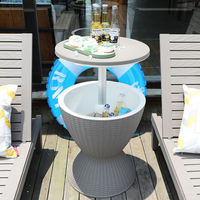3-in-1-kombiniert Kühler, Cocktail tisch und Couch tisch Cool Bar