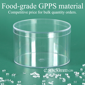 SUNSHING Custom LOGO Transparent PS <b>Container</b> Lid <b>Small</b> Plastic Food Grade Sushi Candy Gift Box Wedding Favor Case Party Dessert - Product Image 3