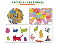 Papier d'emballage soluble dans l'eau imprimé sur mesure, papier soluble jetable pour les cadeaux d'enfants, les emballages de jouets et les bijoux