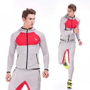 تصميم بدلة رياضية خاصة بك مخصصة العلامة التجارية عداء ببطء Sweatpants وسترة رياضية كاملة البريدي الصالة الرياضية