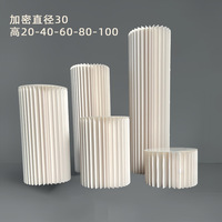 Nouvel Arrivage Professionnel : Colonnes Romaines Pliables en Papier – Décoration Polyvalente pour Mariages, Tables de Desserts, Allées et Vitrines de Centres Commerciaux