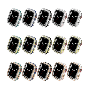 <span class=keywords><strong>Funda</strong></span> de reloj de diamantes de lujo para mujer para <span class=keywords><strong>Apple</strong></span> <span class=keywords><strong>Watch</strong></span> Series 10 9 8 7 6 SE <span class=keywords><strong>Funda</strong></span> protectora para IWatch 42mm 45mm - Product Image 1