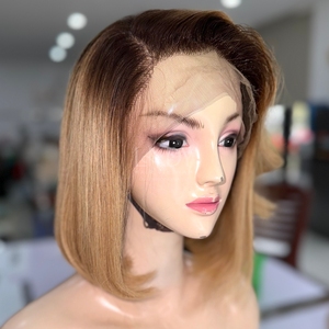 Blonde Bob Wavy Perruques De 100% Cheveux Humains Vietnamiens Donneur Unique - Product Image 3